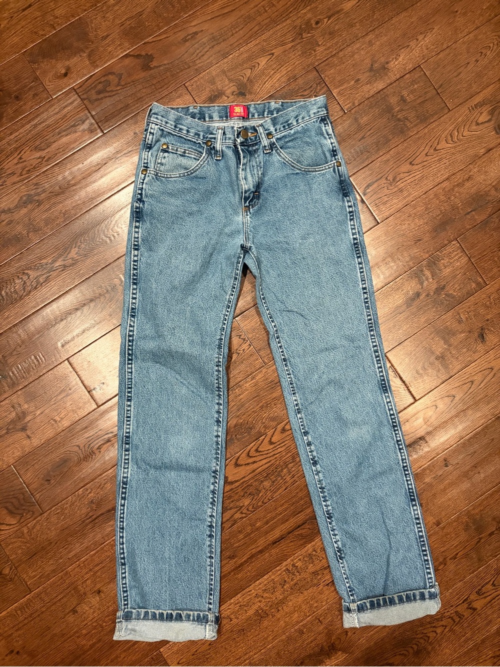 Wrangler Medium Blue Straight Jeans